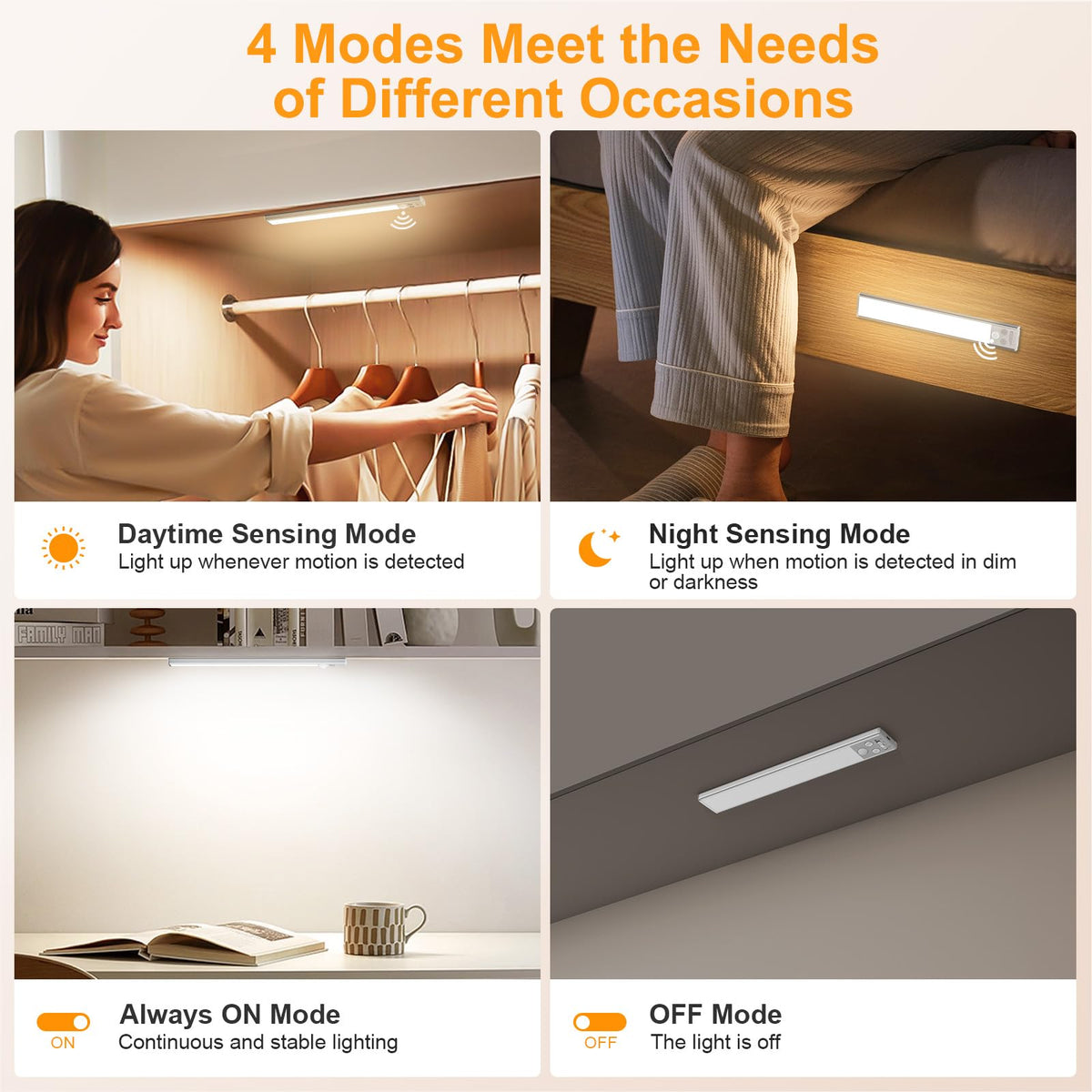 Gritin 10.2inch Under Cabinet Lighting Rechargeable 2 Pack 🍁 All In One Marketplace Canada