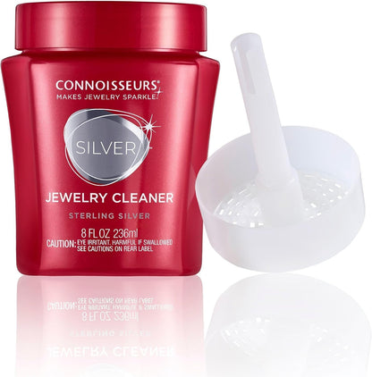 Connoisseurs Silver Jewelry Cleaner 8 oz Liquid Tarnish Remover for Sterling Silver Rings, Necklaces, Earrings & Bracelets Safe, Fast & Effective Silver Cleaning Solution 🍁 All In One Marketplace Canada