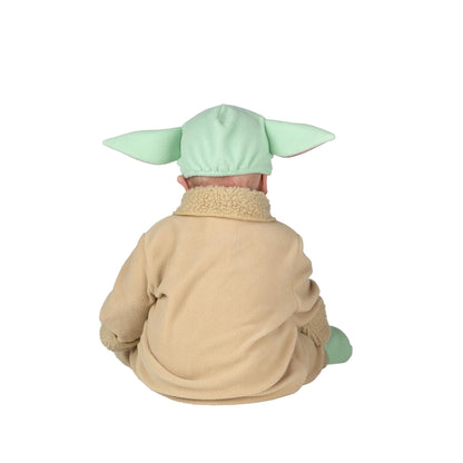 STAR WARS Grogu Official Infant Deluxe Halloween Costume - Premium Quality Minky Fabric Top and Pants with Cap and Non-Slip Grip Booties (6-12 months)