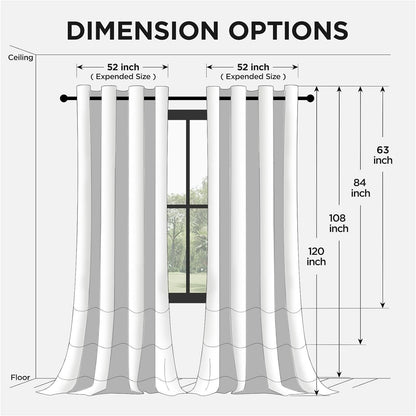 Joydeco Blackout Curtains 63 Inch Length 2 Panels Set, Thermal Insulated Long Curtains& Drapes 2 Burg, Room Darkening Grommet Drapes for Living Room Bedroom Window (W52 x L63 Inch, Dark Grey) 🍁 All In One Marketplace Canada