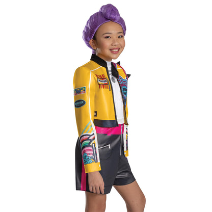 K-Pop Demon Hunters Rumi Costume, Official Halloween Jumpsuit and Top Dress Up Outfit, Kids Size (10-12)