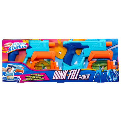 Nerf Super Soaker Dunk-Fill 2-Pack, 2 Water Blasters, Easy Instant Fill Tanks, Just Dunk & Go, 10.1 Fluid Ounce Tanks, Water Toys, Ages 6+ 🍁 All In One Marketplace Canada