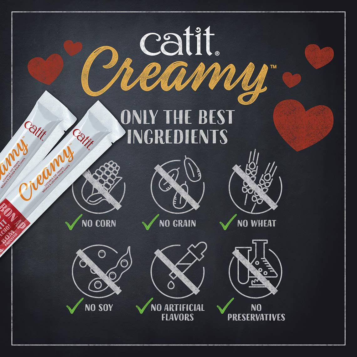 Catit Creamy Tuna Lickable Cat Treats, Mega Pack, 50 Tubes (750 g) 🍁 All In One Marketplace Canada