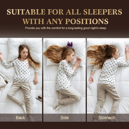 SHERWOOD Pillows Queen Size 2 Pack Hotel Pillow with Cotton Cover and Down Alternative Fiber Fill Bed Pillow for Sleeping(White, Queen 20x30 inch) 🍁 All In One Marketplace Canada