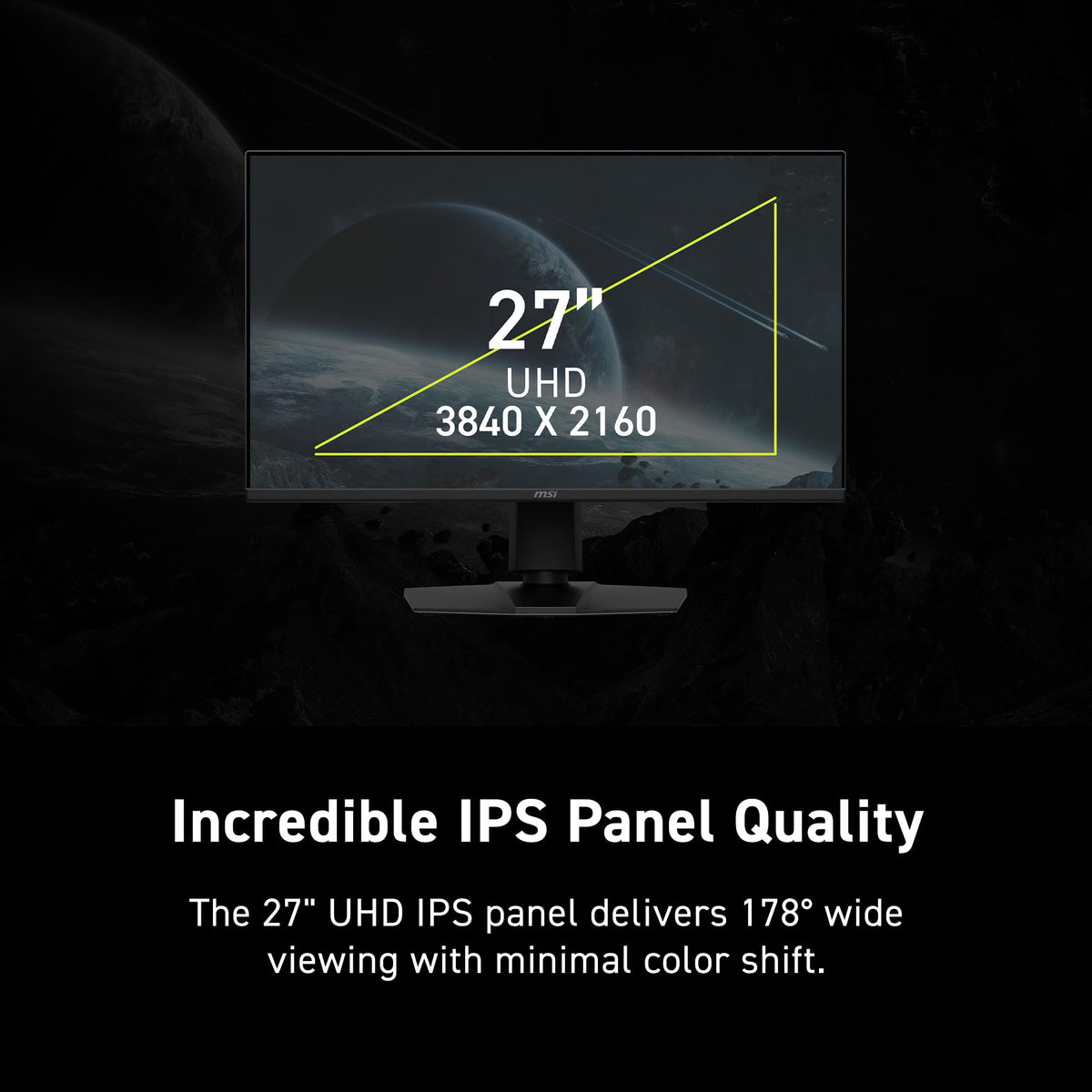 MSI MAG 275UPD E14 27-inch 3840 x 2160 (UHD) Gaming Monitor, 288Hz, Adaptive-Synch, HDMI, DisplayPort, VESA Mountable, Tilt, Height Adjustable, Speaker, 1ms, Black 🍁 All In One Marketplace Canada