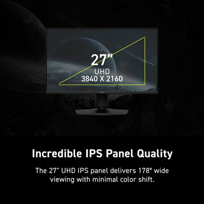 MSI MAG 275UPD E14 27-inch 3840 x 2160 (UHD) Gaming Monitor, 288Hz, Adaptive-Synch, HDMI, DisplayPort, VESA Mountable, Tilt, Height Adjustable, Speaker, 1ms, Black 🍁 All In One Marketplace Canada