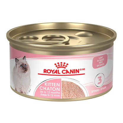 Royal Canin Feline Health Nutrition Kitten Loaf in Sauce Canned Cat Food, 3 oz can (24-Count) 🍁 All In One Marketplace Canada