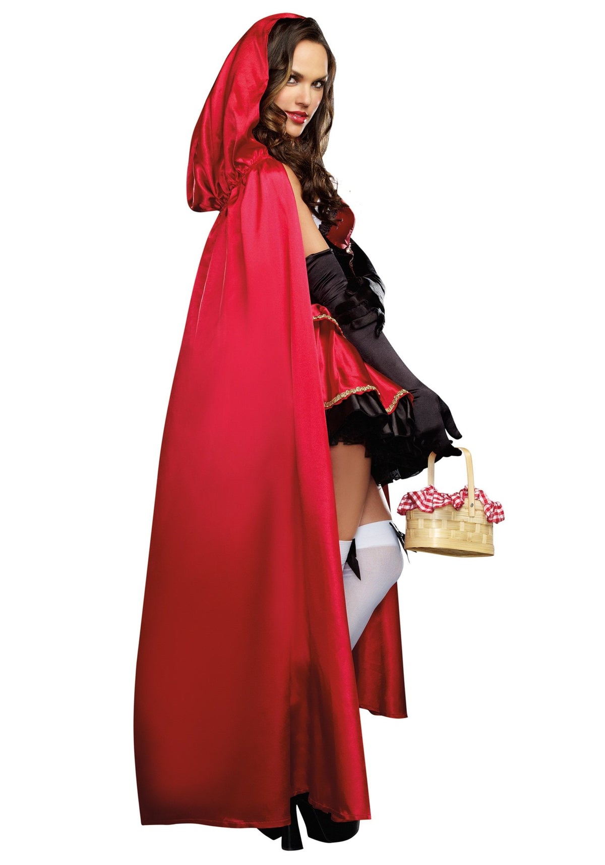 Dreamgirl Women's Red Riding Hood Costume, Adult Halloween Fashion, Red,black, X-Small