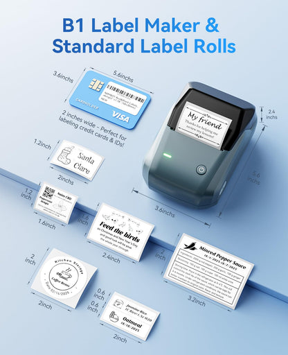 NIIMBOT B1 Label Maker Machine with Tape, Thermal Name Tag Sticker Printer 🍁 All In One Marketplace Canada