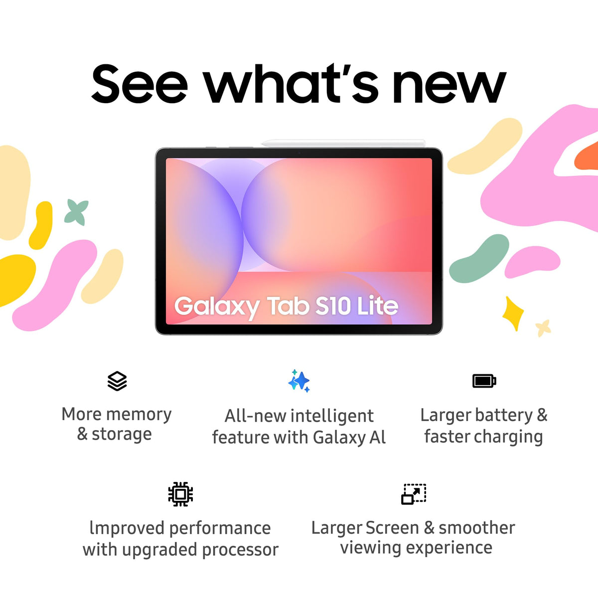 Samsung Galaxy Tab S10 Lite, 256GB Silver (CAD Version)