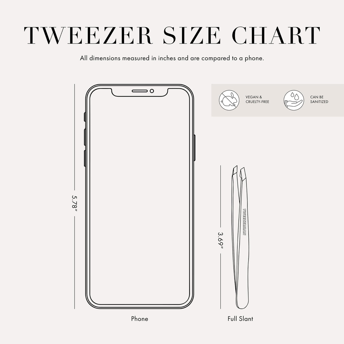 Tweezerman Exclusive Dusty Rose Slant Tweezer - Hair Removal Tweezers, Stainless Steel 🍁 All In One Marketplace Canada