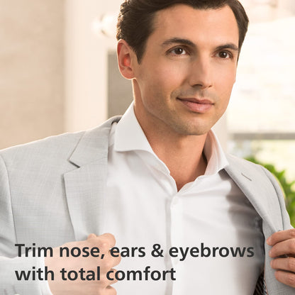 Philips Nose Trimmer Series 3000, Nose, Ear & Eyebrow Trimmer with Protective Guard System & Travel Pouch, NT3650/26 🍁 All In One Marketplace Canada