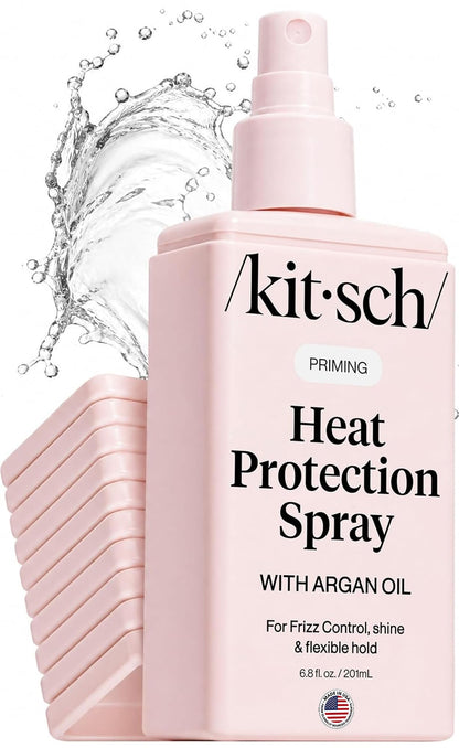 Kitsch Heat Protection Spray for Hair – Heat Protectant for Hair with Argan Oil – Styling Hair Spray for Frizz Control, Shine & Damage Protection – Protects Strands | Ideal Gifts for Women – 201ml 🍁 All In One Marketplace Canada