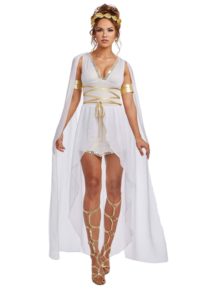 Dreamgirl Adult Womens Venus Greek Goddess Costume, Halloween Costume, Multicolor, X-Large