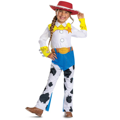 Disney Toy Story Sheriff Jessie Costume for Kids, Official Toy Story 5 Halloween Dress Up Outfit, Size (7-8)