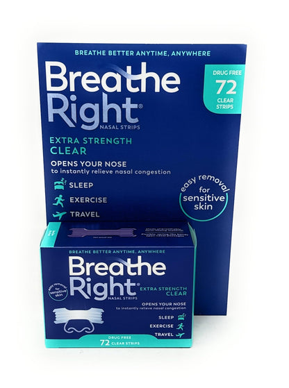 Breathe Right BR Clear Nasal Strips 72 Ct 🍁 All In One Marketplace Canada