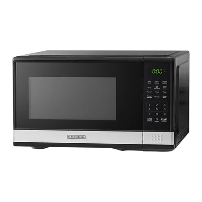 BLACK+DECKER Microwave Oven, 1.1 Cu.ft 900W Digital Stainless Steel 🍁 All In One Marketplace Canada