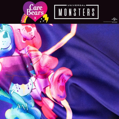 Care Bears x Universal Monsters Halloween Beauty Silky Satin Standard Reversible Pillowcase Cover 20x30 for Hair and Skin, (Officially Licensed Product) by Franco Collectibles