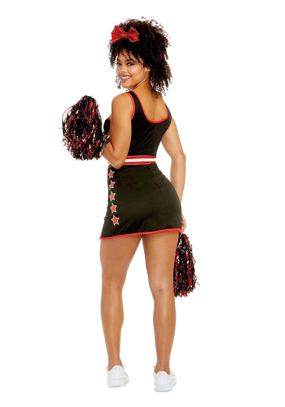 Dreamgirl Adult Cheerleader Costume, Womens Cheer Team USA Halloween Costume Medium