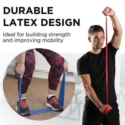 THERABAND Resistance Bands Set, 7 Pack 6 ft Exercise Bands, Light to Extra Heavy Levels 1–7, Latex Stretch Bands for Strength Training, Pilates, Mobility & Full Body Home Workouts 🍁 All In One Marketplace Canada