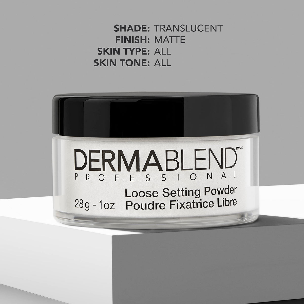 Dermablend Loose Setting Powder, Translucent Powder for Face Makeup, Mattifying Finish and Shine Control, 28g 🍁 All In One Marketplace Canada