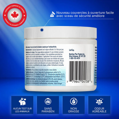 Cooling Arthritis Pain Relief Cream – Non-Greasy & Fast Absorbing Joint Cream with Glucosamine, MSM, Turmeric, Camphor & Menthol. For Joints, Muscles, Hands, Knees, Neck & Back. Made in Canada. 🍁 All In One Marketplace Canada