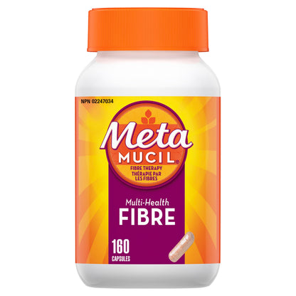 Metamucil, Daily Psyllium Husk Powder Supplement, 3-in-1 Fibre for Digestive Health, Capsules, 160 Count 🍁 All In One Marketplace Canada