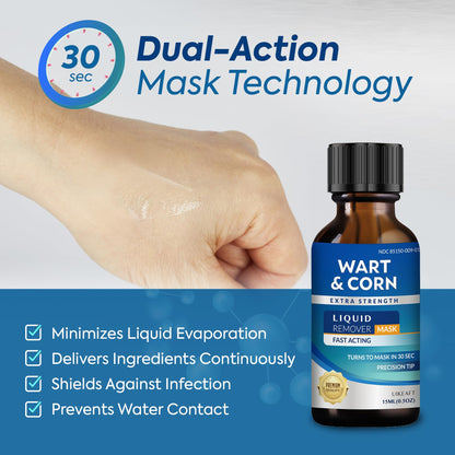 Fast-Acting Wart Corn Remover: Salicylic Acid Treatment for Feet Toe - Maximum Strength Liquid for Plantar Wart Corn Removal Men and Women 🍁 All In One Marketplace Canada