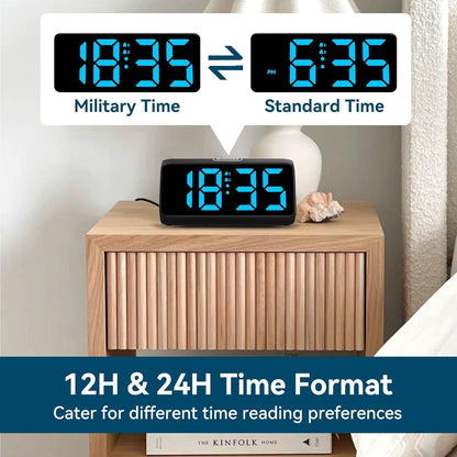 Netzu Loud Alarm Clocks for Bedrooms, Heavy Sleepers Alarm Clock with Dual Alarms, Bold Digits, 5 Dimmers, 4 Volumes, Snooze, Bedside Clock for Deep Sleepers Kids Teens Seniors, Plug in Clock 🍁 All In One Marketplace Canada