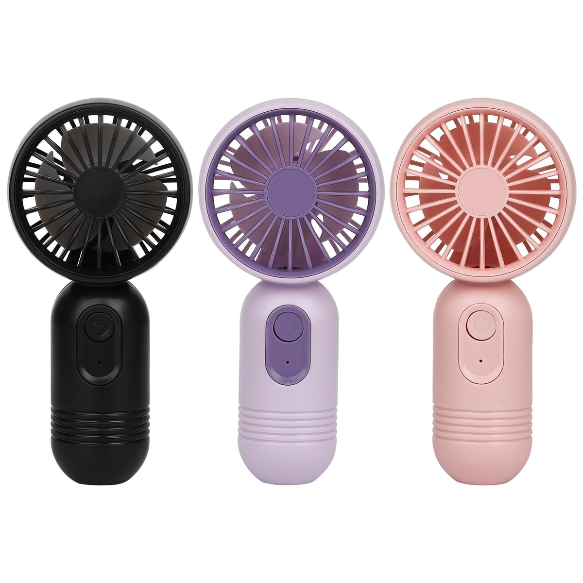 Ackdine Mini Portable Fan - Handheld Fan, 3 Pack USB Rechargeable Personal Fan, Battery Operated Lightweight Small Makeup/Pocket Fan with 3 Speeds For Stylish Girl Boys Women Men Office Outdoor Travel 🍁 All In One Marketplace Canada