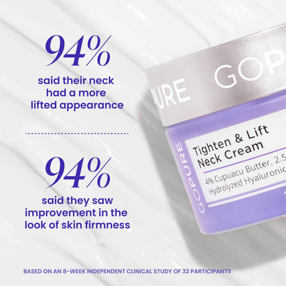 goPure Tighten & Lift Neck & Chest Moisturizer Cream for Visibly Firming, Tightening and Lifting Wrinkles & Crepey Skin, 1.7oz 🍁 All In One Marketplace Canada