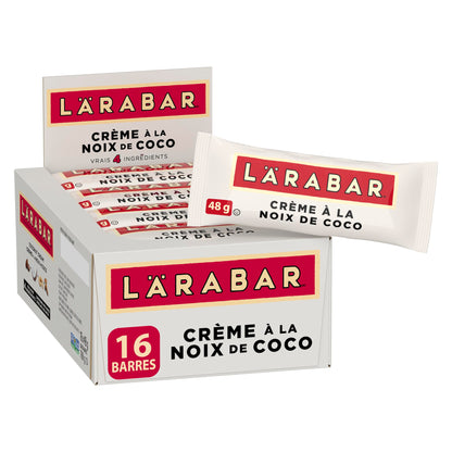 LÄRABAR Coconut Cream, Fruit and Nut Energy Bar, Pack of 16 Bars, Gluten Free, Vegan, Family Pack, Snack Bars, 768 Grams Package 🍁 All In One Marketplace Canada