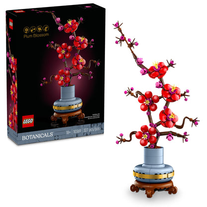 LEGO Icons Plum Blossom Building Sets for Adults - Artificial Flower for Dinner Table Centerpiece, Living Room Home Decor, Ages 18+ - DIY Craft Kits - Gift for Graduation - 10369 🍁 All In One Marketplace Canada