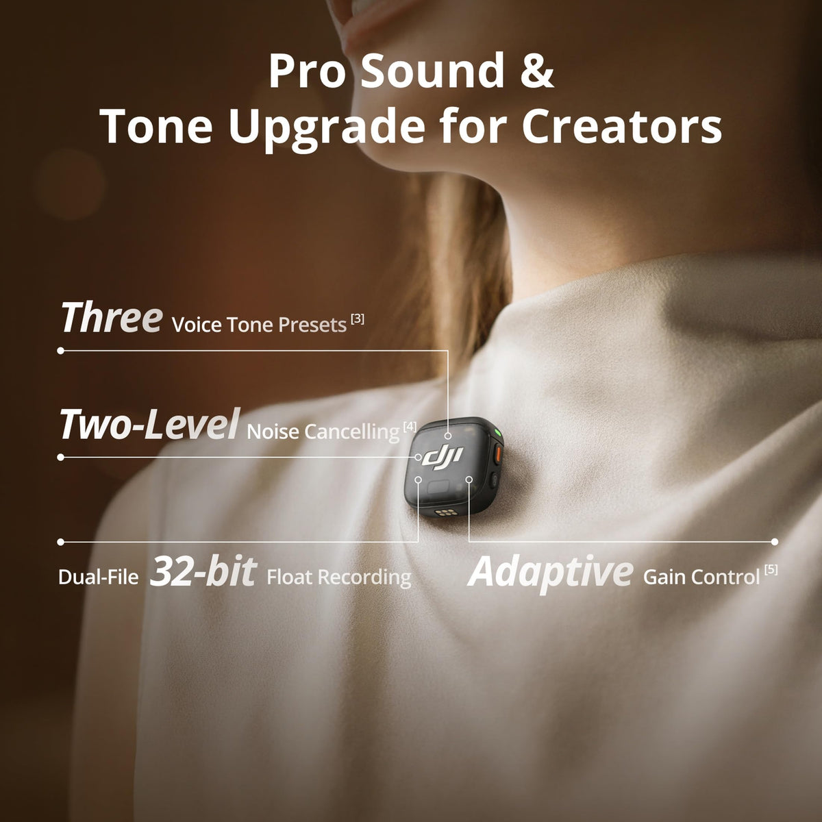 DJI Mic 3 (2 TX + 1 RX + Charging Case), Wireless Microphone for iPhone/Camera/Android, Ultralight, Adaptive Gain Control for Balanced Volume, Dual Band Anti-Interference, 28hrs Use, Vlog 🍁 All In One Marketplace Canada