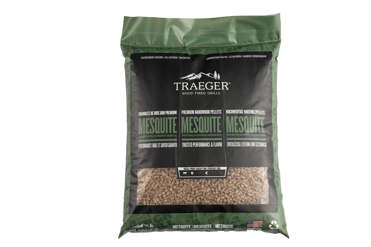 Traeger Mesquite 100% All-Natural Wood Pellets for Smokers and Pellet Grills. BBQ, Bake, Roast, and Grill, 20 lb. Bag 🍁 All In One Marketplace Canada
