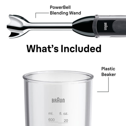 Braun MQ5000 Vario Hand Blender Stick – 21-Speed Immersion Blender Handheld with Turbo Boost, Stainless Steel Blades, SplashControl, EasyClick System, 400W, Mixer for Soups & Smoothies 🍁 All In One Marketplace Canada