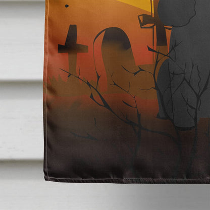 Caroline's Treasures BB4337CHF Halloween Poodle Black Flag Canvas House Size, Large, Multicolor