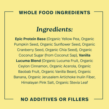 Sprout Living Epic Protein Powder, Vanilla Lucuma Flavor, Organic Plant Protein, Gluten Free, No Additives, 19 Grams Clean Vegan Protein (1 pound,13 servings) 🍁 All In One Marketplace Canada
