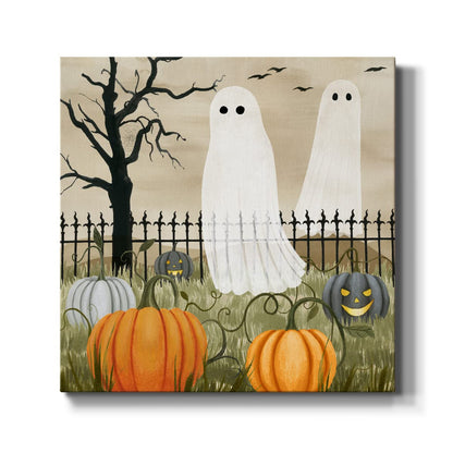 Renditions Gallery Modern Canvas Wall Art Pictures for Office Decorations Halloween Hunted Pumpkin Patch Premium Wall Hanging Wooden Artwork for Livingroom Kitchen Paintings - 16"X16" LT508