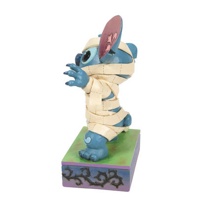 Enesco Disney Traditions by Jim Shore Halloween Lilo and Stitch in Mummy Costume Figurine, 6.25 Inch, Multicolor