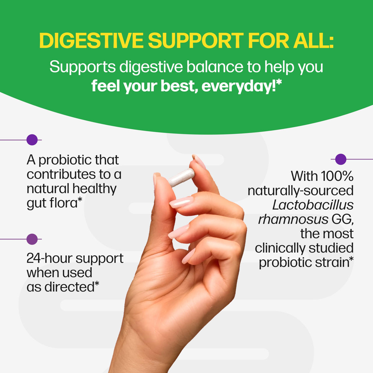 Culturelle Daily Digestive Health Daily Probiotic for Men and Women | With 100% Naturally Sourced Lactobacillus GG Strain †††††† | Pharmacist Recommended ††††† | Gluten Free and Vegan | 30 Count Capsules 🍁 All In One Marketplace Canada
