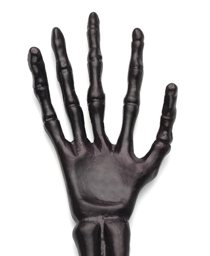 Oneida Flatware Utensil Set, Vintro Halloween Satin Black Skeleton 2-Piece Salad Servers Set, Aluminum Kitchen Utensils Set, Tongs, Black, Halloween Decor Indoor, Salad Serving Set (2 Piece, 12-inch)