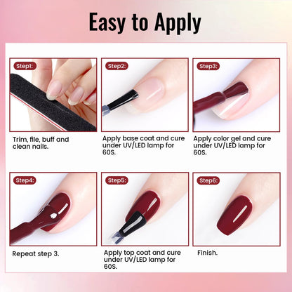 36 PCS Gel Nail Polish Kit with U V Light include 32 Colors Gel Polish Nail Soak Off Base No Wipe Top and Matte Top Coat Nail Polish Set Manicure Tools Lamp Gifts for Women 🍁 All In One Marketplace Canada