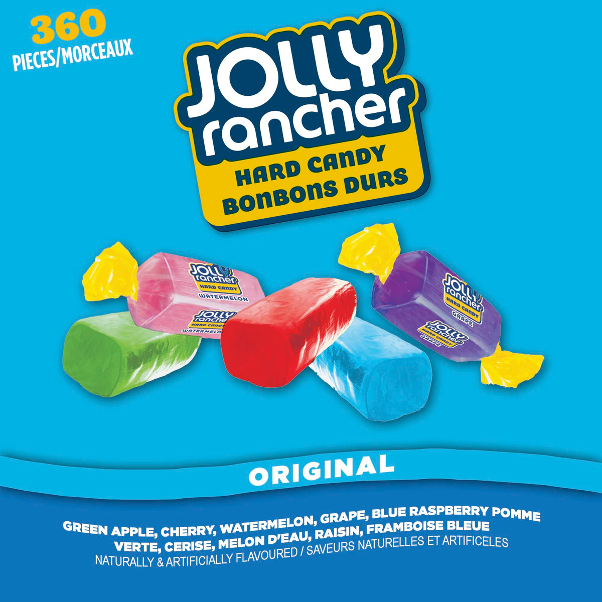 JOLLY RANCHER Assorted Hard Candy, 360 Count (2.26kg) – Individually Wrapped Fruity Candy for Gifts & Sharing 🍁 All In One Marketplace Canada