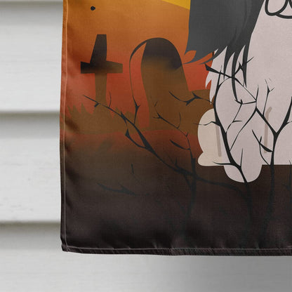 Caroline's Treasures BB4371CHF Halloween Pekingnese Black White Flag Canvas House Size, Large, Multicolor