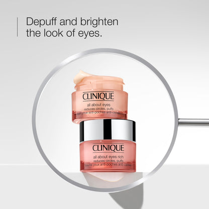 Clinique All About Eyes Lightweight Eye Cream With Vitamin C | Hydrating, Brightening, Depuffing + Dark Circle Reducing, 30ml 🍁 All In One Marketplace Canada