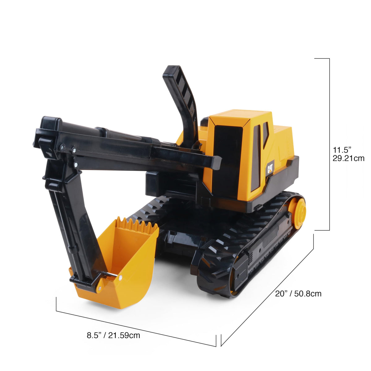 Cat Construction Toys, Steel Excavator 20" - Real Steel Body, Working Metal Bucket & Treads, Ergonomic Handles, Heavy-Duty Construction Vehicle for Indoor/Outdoor Play, Kids Ages 3 + 🍁 All In One Marketplace Canada
