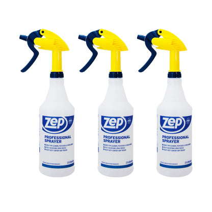 ZEP Professional Sprayer Bottle - 32 oz (Pack of 3) - HDPRO1 - Versatile Adjustable Nozzle Spray Bottles with a Fine Mist or Powerful Spray, Refillable for Diluted Concentrate 🍁 All In One Marketplace Canada