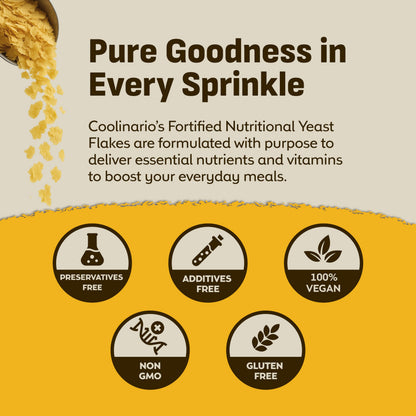 Coolinario Nutritional Yeast, Fortified, Large Flakes (1 GAL - 1.5 LBS) 🍁 All In One Marketplace Canada