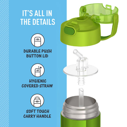 THERMOS FUNTAINER Water Bottle with Straw, 14oz, Lime 🍁 All In One Marketplace Canada